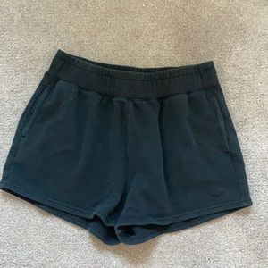 black sweat shorts